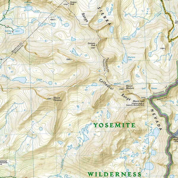 Yosemite SE: Ansel Adams Wilderness (National Geographic Trails Illustrated Map) - Wide World Maps & MORE! - Map - National Geographic Maps - Wide World Maps & MORE!