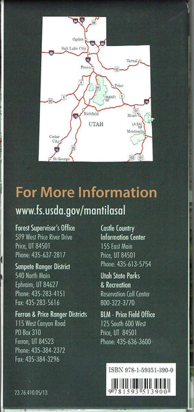Manti-LaSal National Forest: Ferron, Price, & Sanpete Ranger Districts - Wide World Maps & MORE! - Book - Wide World Maps & MORE! - Wide World Maps & MORE!