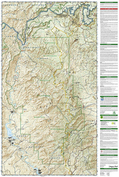 Mazatzal and Pine Mountain Wilderness Areas [Coconino, Prescott, and Tonto National Forests] (National Geographic Trails Illustrated Map 850) - Wide World Maps & MORE! - Map - National Geographic Maps - Wide World Maps & MORE!