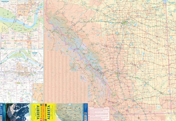 Alberta Travel Reference Map 1:1,000,000 - Wide World Maps & MORE!