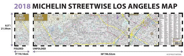 2018 Streetwise Los Angeles Map - Laminated City Center Street Map of Los Angeles, California (Michelin Streetwise Maps) - Wide World Maps & MORE!