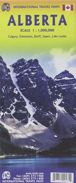 Alberta Travel Reference Map 1:1,000,000 [Map] ITMB Publishing LTD - Wide World Maps & MORE!