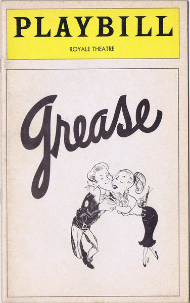 GREASE - PLAYBILL - SEPTEMBER 1976 - Wide World Maps & MORE! - Book - Wide World Maps & MORE! - Wide World Maps & MORE!