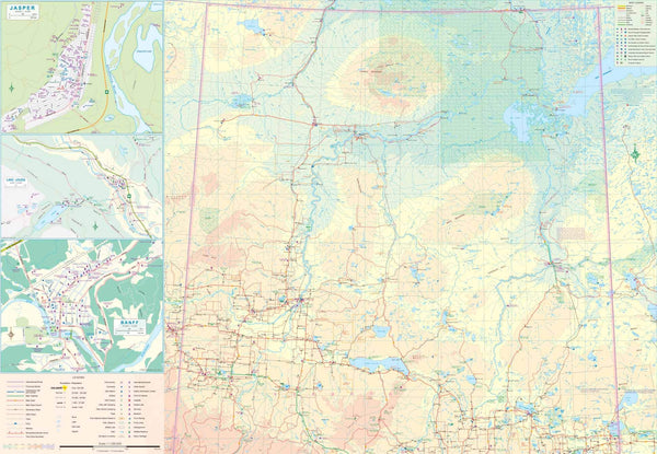 Alberta Travel Reference Map 1:1,000,000 - Wide World Maps & MORE!