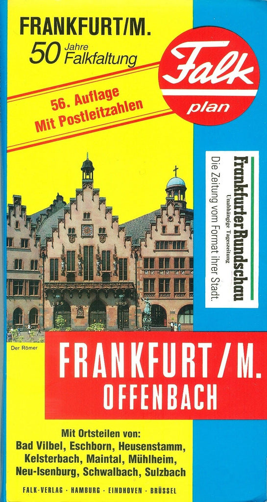 Falk Plan: Frankfurt/M., Offenbach, Ausgabe 1996/97 [Map] Falk-Verlag AG and GeoData - Wide World Maps & MORE!