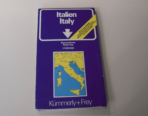 Italy/Italien/Italie/Italia - Roadmap of Italy (1:1 000 000 scale map) (German, English, Italian and French Edition) Kummerly and Frey - Wide World Maps & MORE!