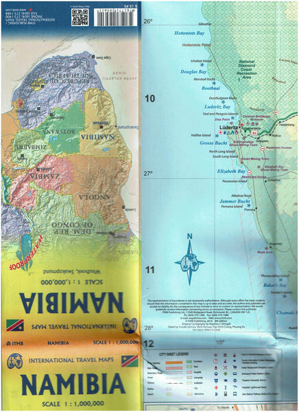 Namibia | Windhoek, Swakopmund (Waterproof) - Wide World Maps & MORE! - Map - ITMB Publishing, Ltd. - Wide World Maps & MORE!