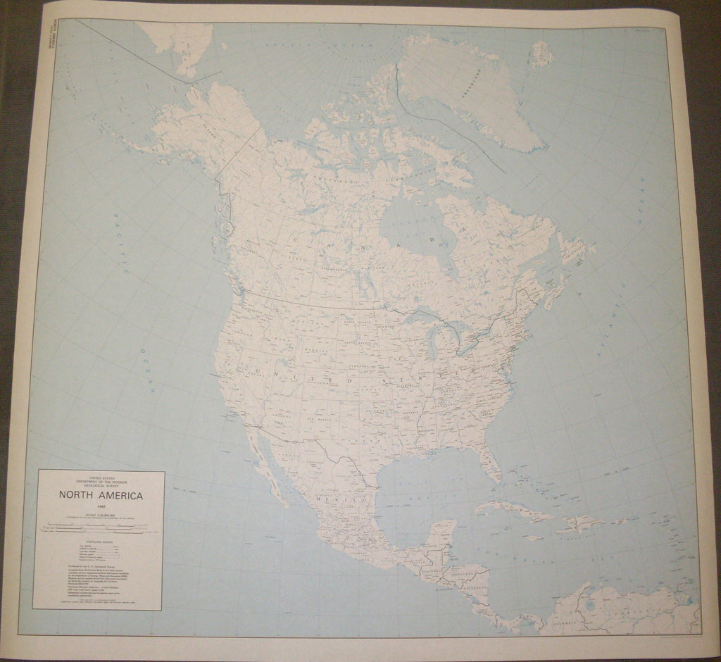 North America Gloss Laminated [Map] [Jan 01, 1982] United States Department o... - Wide World Maps & MORE!
