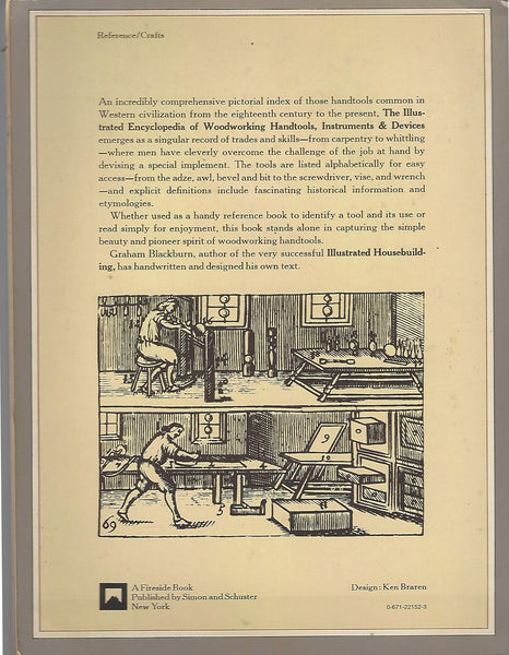 Illustrated Encyclopedia of Woodworking Handtooling Instruments & Devices - Wide World Maps & MORE! - Book - Brand: Fireside - Wide World Maps & MORE!