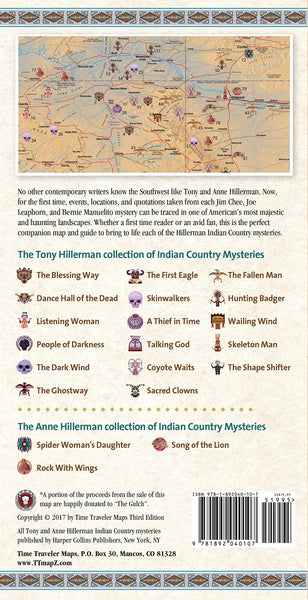 The Hillerman Indian Country Map And Guide Paper/Non-Laminated - Wide World Maps & MORE! - Map - Time Traveler Maps - Wide World Maps & MORE!