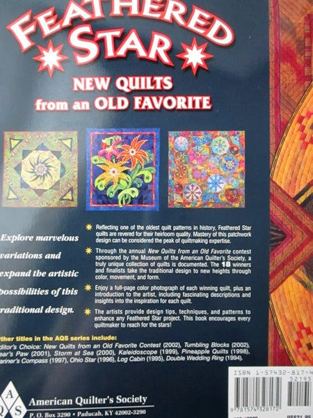 Feathered Star New Quilts from an Old Favorite American Quilter's Society and Smith, Barbara - Wide World Maps & MORE!