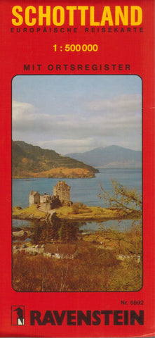 Scotland European Road Map with Index (Schottland : Europäische Reisekarte. M... - Wide World Maps & MORE!