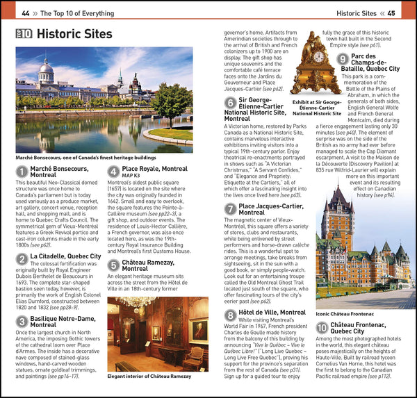 Top 10 Montreal and Quebec City (DK Eyewitness Travel Guide) - Wide World Maps & MORE! - Book - Wide World Maps & MORE! - Wide World Maps & MORE!
