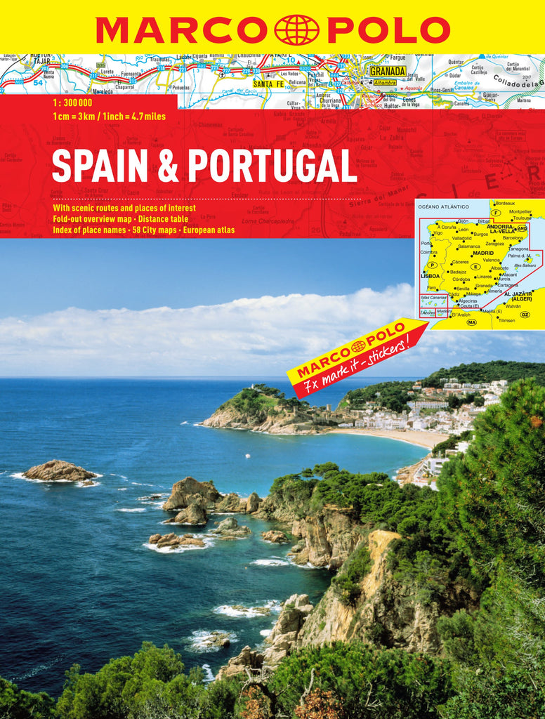 Spain / Portugal Marco Polo Road Atlas Marco Polo Travel Publishing - Wide World Maps & MORE!
