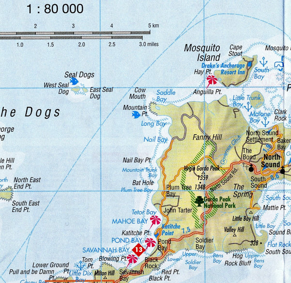 Virgin Islands US & British Road Map - Wide World Maps & MORE!