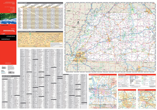 Easy To Read! Folded Map: Tennessee State Map - Wide World Maps & MORE!