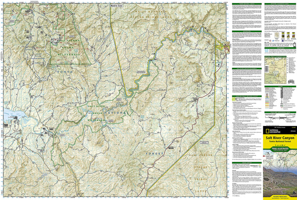 Salt River Canyon [Tonto National Forest] (National Geographic Trails Illustrated Map, 853) - Wide World Maps & MORE!