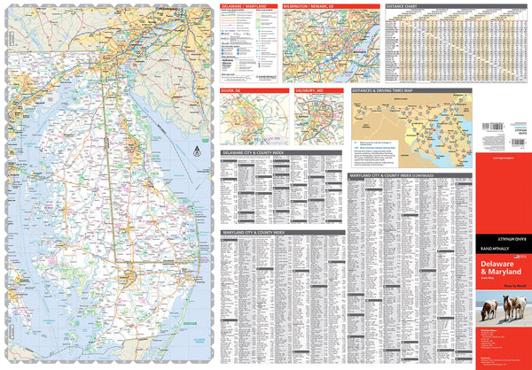 Rand McNally Easy To Read: Delaware, Maryland State Map Rand McNally - Wide World Maps & MORE!