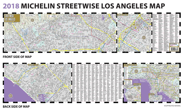 2018 Streetwise Los Angeles Map - Laminated City Center Street Map of Los Angeles, California (Michelin Streetwise Maps) - Wide World Maps & MORE!