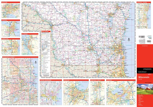Rand McNally Easy To Read: Wisconsin State Map [Map] Rand McNally - Wide World Maps & MORE!