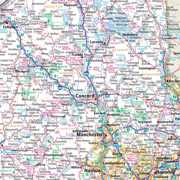 Rand McNally Easy To Read Folded Map: New Hampshire, Vermont State Map [Paperback] Rand McNally - Wide World Maps & MORE!