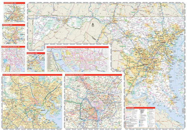 Rand McNally Easy To Read: Delaware, Maryland State Map Rand McNally - Wide World Maps & MORE!