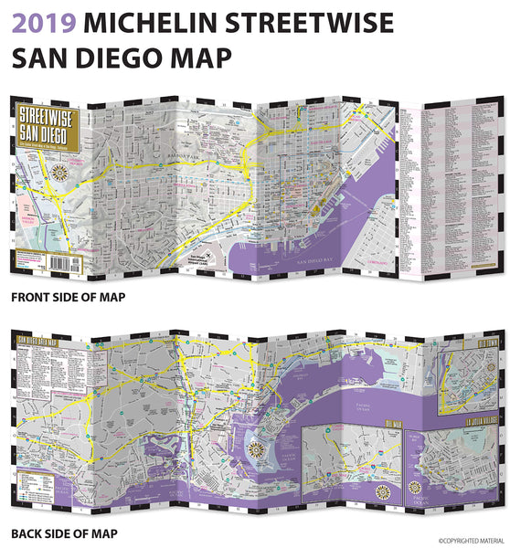 2019 Streetwise San Diego Map: Laminated City Center Map of San Diego, California (Michelin Streetwise Maps) - Wide World Maps & MORE!