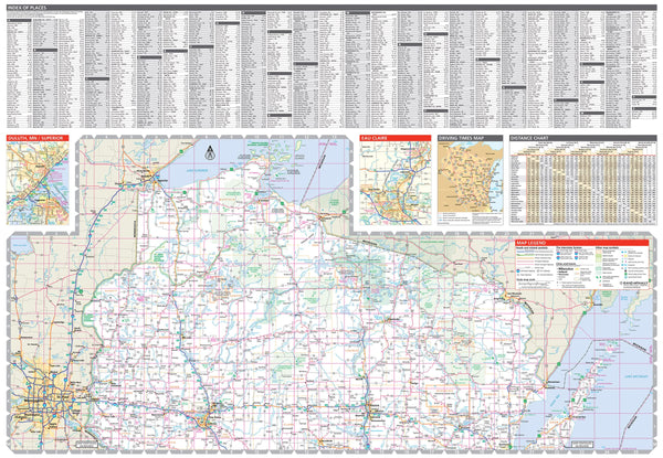 Rand McNally Easy To Read: Wisconsin State Map [Map] Rand McNally - Wide World Maps & MORE!