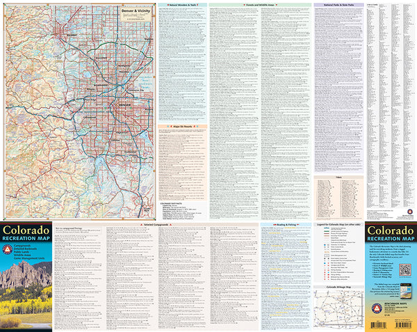 Colorado Recreation Map: The Centennial State - Wide World Maps & MORE! - Map - Benchmark Maps - Wide World Maps & MORE!