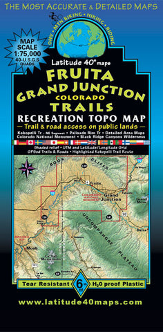 Fruita | Grand Junction, Colorado Trails Recreation Topo Map - Wide World Maps & MORE!
