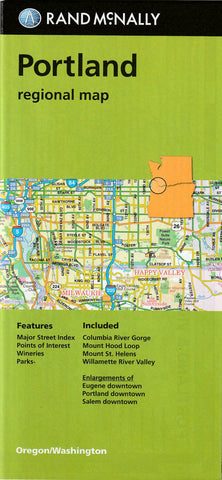 Portland Regional Map (Oregon/Washington) - Wide World Maps & MORE!