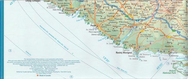 Croatia Travel Reference Map 1:280,000 Waterproof - Wide World Maps & MORE!