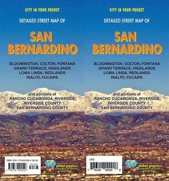 Detailed Street Map of San Bernardino (City in Your Pocket) - Wide World Maps & MORE!