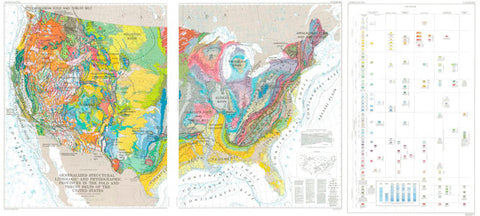 United States Fold and Thrust Belt Map Set - Wide World Maps & MORE! - Map - United Stated Department of the Interior - Wide World Maps & MORE!