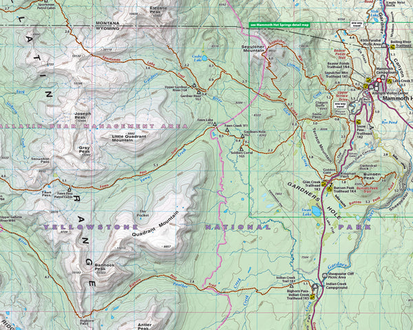 Yellowstone North Outdoor Recreation Map (Wyoming | Montana) - Wide World Maps & MORE!