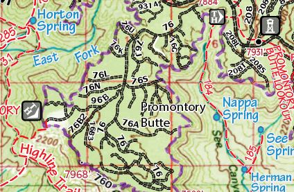 Mogollon Rim Arizona Recreation Map - Wide World Maps & MORE!