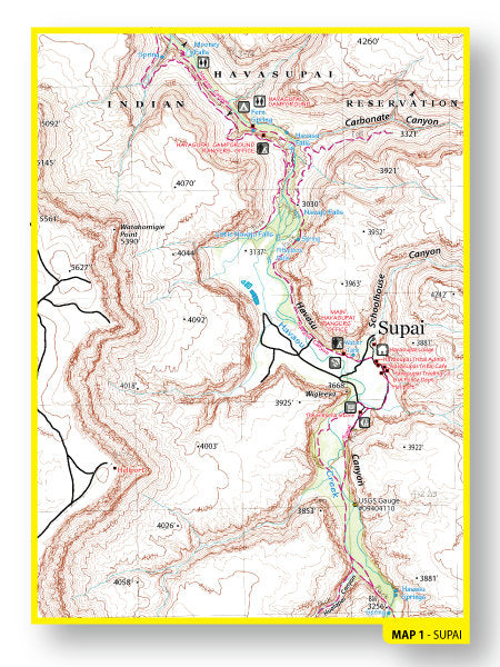 Grand Canyon West Recreation Map - Wide World Maps & MORE!