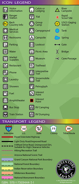 Grand Canyon West Recreation Map - Wide World Maps & MORE!