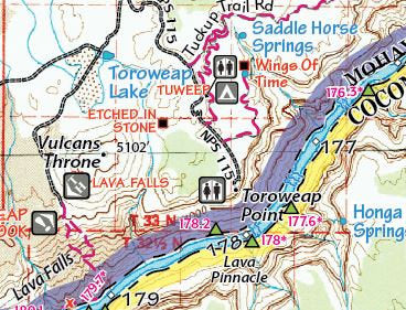 Grand Canyon East Recreation Map - Wide World Maps & MORE!