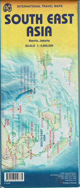 Southeast Asia 1:4M Travel Map 2014 (International Travel Maps) - Wide World Maps & MORE! - Map - ITMB Publishing, Ltd. - Wide World Maps & MORE!