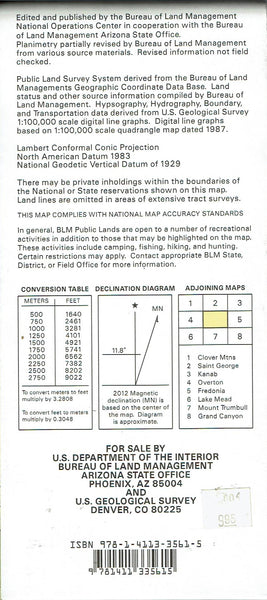 Littlefield Surface Management Status 1:100,000-Scale Topographic Map - Wide World Maps & MORE! - Map - United States Department of the Interior - Wide World Maps & MORE!