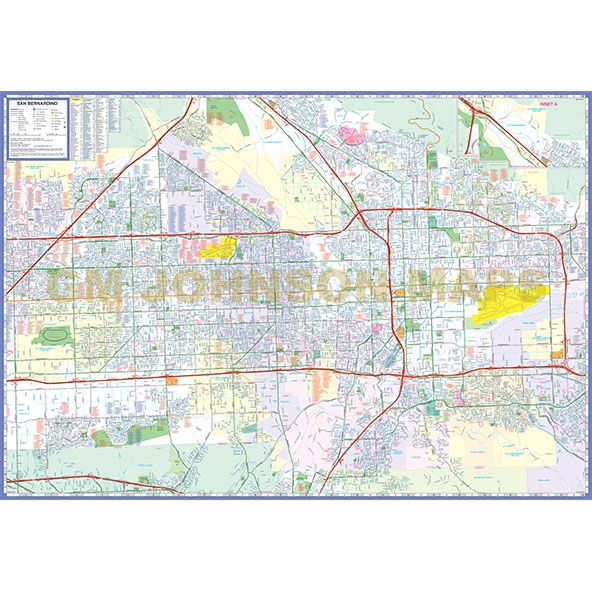 Detailed Street Map of San Bernardino (City in Your Pocket) - Wide World Maps & MORE!