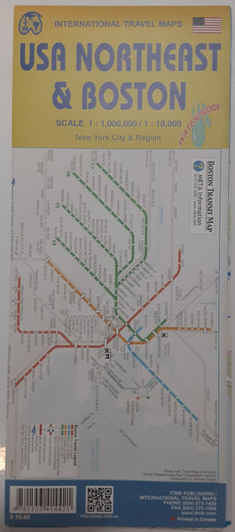 Boston & USA NorthEast 1:10K/1:1M - Wide World Maps & MORE!