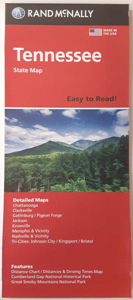 Easy To Read! Folded Map: Tennessee State Map - Wide World Maps & MORE!